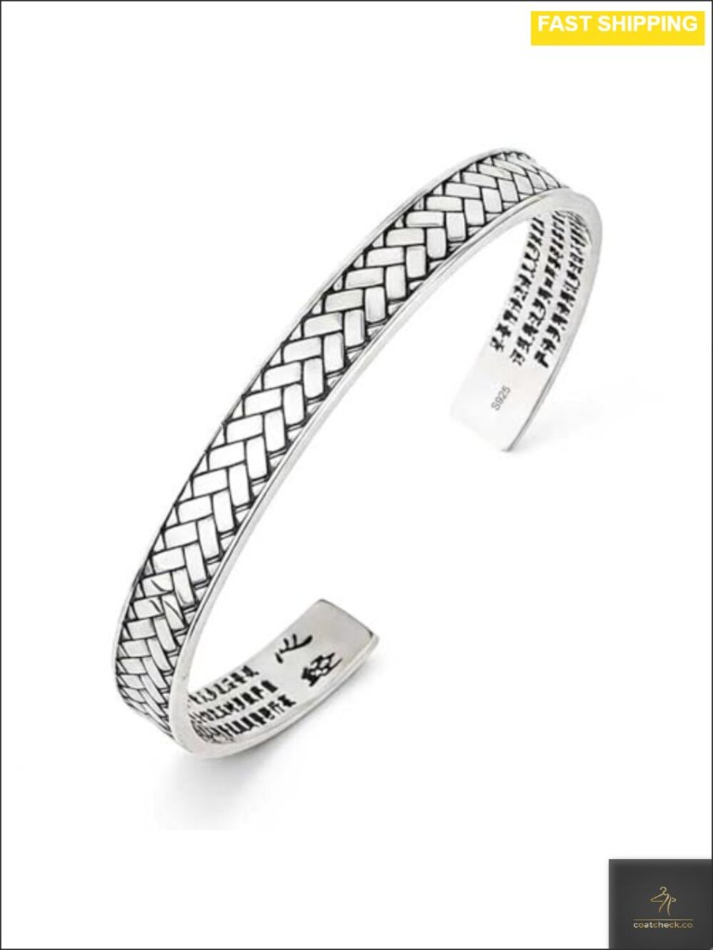 S925 Sterling Silver Open Bangle Cuff Bracelet Stacked Bangle